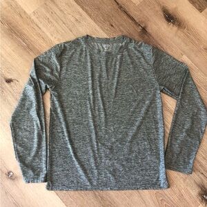 Dry fit Long Sleeve Crewneck Shirt - Heather Green